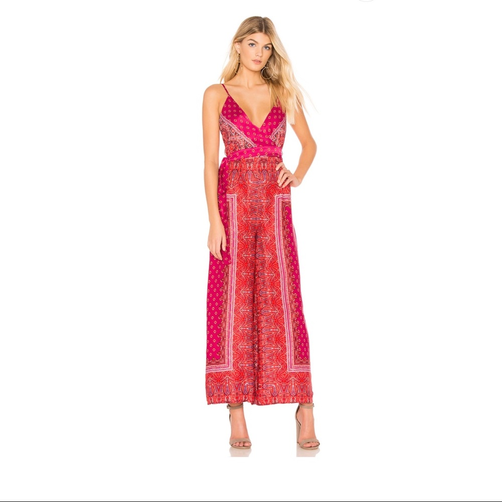NWOT Free People Cabbage Rose Jumpsuit